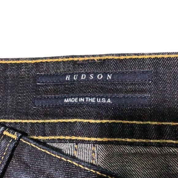 Hudson NEW womens jeans 32x31 petite bootcut dark wash stretchy y2k flap pockets - Picture 7 of 13